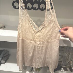 Brand new cream lace blouse